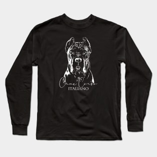 Cane Corso Italiano dog portrait dog mom Long Sleeve T-Shirt